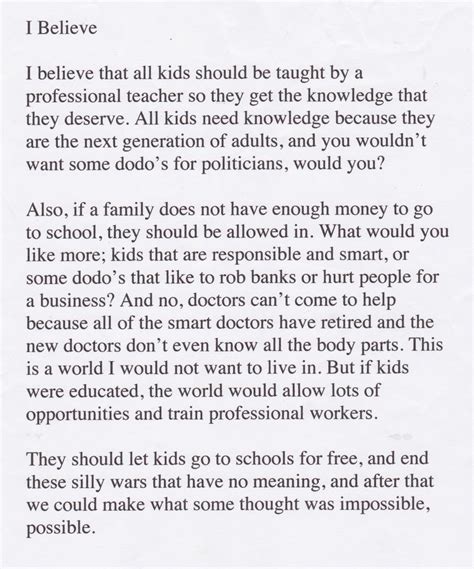 Image result for Creative Writing Examples