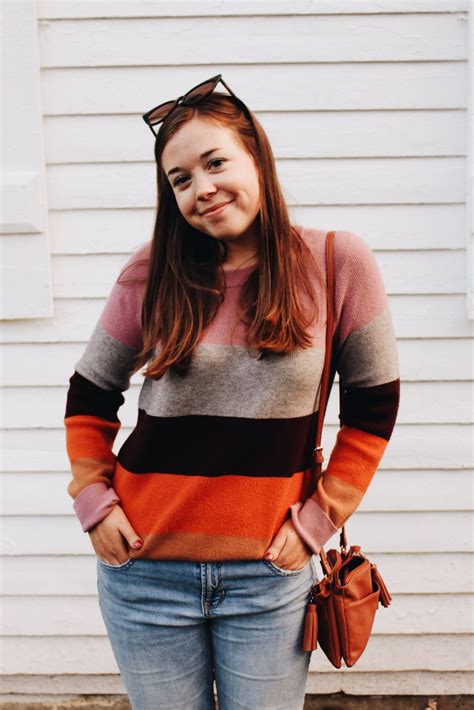 Colorful Striped Sweater: Fall 2019 Uniform - The Trendy Chick