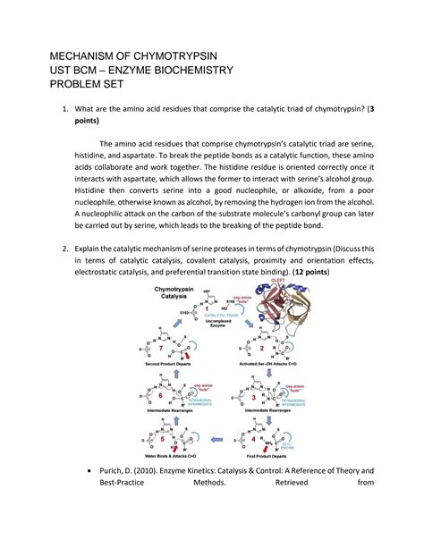 Mechanism Of Chymotrypsin