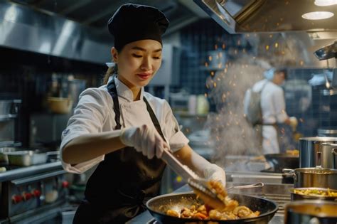 Image result for Female Chef Cooking Food