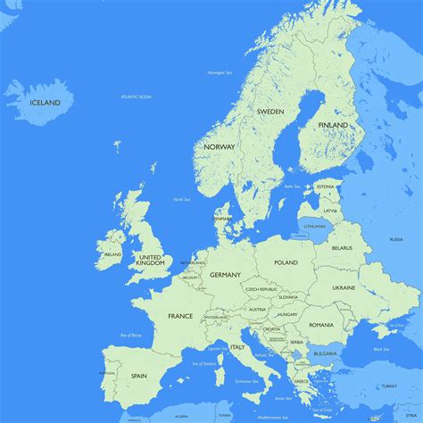 Blank Political Map Of Western Europe Africa Map | Maps Of Africa