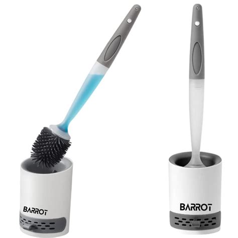 BARROT WCPRO Liquid Dispensing Silicone Toilet Brush with Holder | Free ...