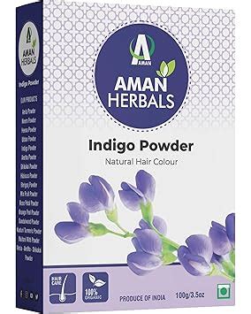 AMAN HERBALS - 100% Organic and Herbal Indigo Powder, for Natural Hair ...