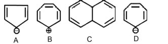 Which of the following structures are aromatic in nature?