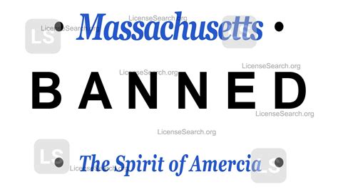 Massachusetts Banned License Plates | License Lookup