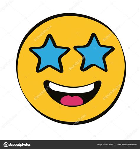Eyes stars emoji Stock Vector Image by ©yupiramos #465364850