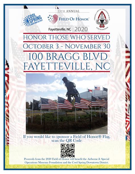 Fayetteville, NC ~ 13th Annual Field of Honor® 2020 - Cool Spring ...