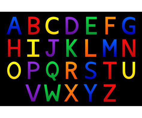 English Alphabets Chart Ver. 5 - Educational | OshiPrint.in