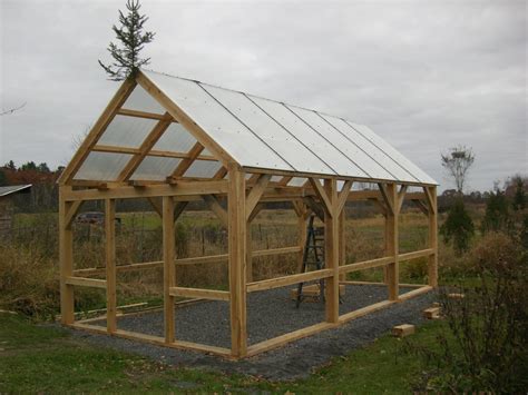 12 x 24 Timber Framed Greenhouse | Wooden greenhouses, Greenhouse plans ...