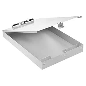 AmazonBasics Aluminum Storage Clipboard - 35.56cm x 22.86cm, Two-Tier ...