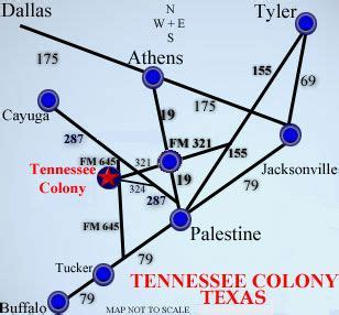 map of Tennessee Colony Texas | Tennessee Colony, Texas presented by ...