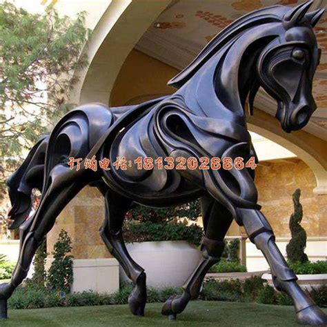 玻璃钢马雕塑，动物雕塑 - 卓景雕塑公司