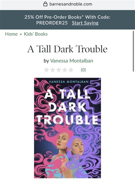 A TALL DARK TROUBLE by Vanessa Montalban (the first book I illustrated ...