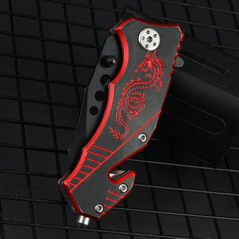 Buy Dispatch Tactical Folding Pocket Knife with Blackened Blade ...