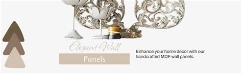Buy VAS Collection Home Floral MDF Wall Decoration Panel, Hanging Wood ...