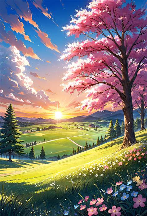 4K Anime Cherry Blossom Wallpaper | 2400x4200 | Wallpaper Alchemy