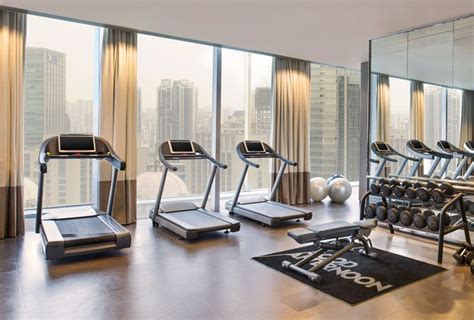 Pictures of W Guangzhou Hotel | Gym room, Gym decor, Yoga room design