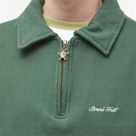 Bram's Fruit Polo Half Zip Sweater Green | END. (US)