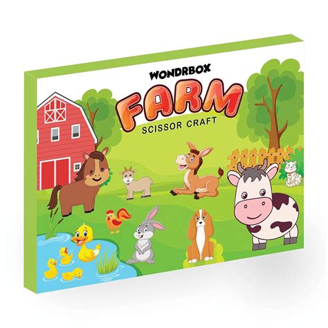 WONDRBOX Scissor Craft Activity Kit for Kids Age 3 4 5 6 Girls and Boys ...