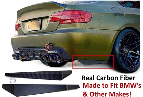 Buy iCBL Rear Bumper Splitters extension compatible replacement for BMW ...