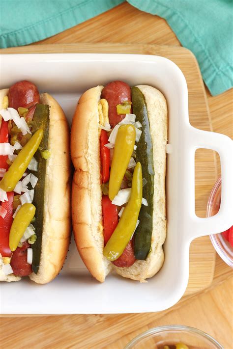 Chicago Hot Dog Recipe - One Sweet Appetite
