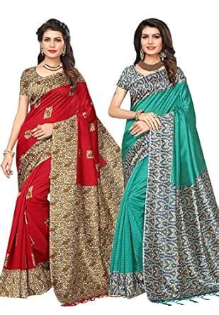 Buy Salwar Studio Art Silk with Blouse Piece Saree (MYSORE-SILK-83-17 ...