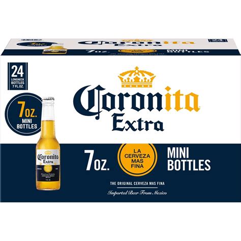 Corona Extra Mexican Lager Import Beer 24 pk Bottles, 7 oz | Joe V's ...