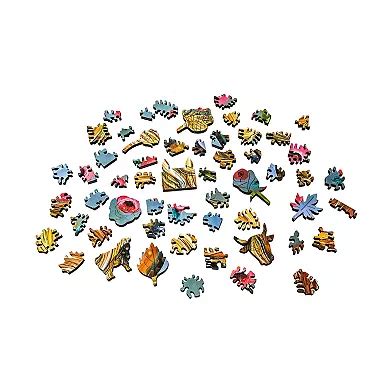 AREYOUGAMECOM Flowers For Daisy 356-Piece Wooden Jigsaw Puzzle