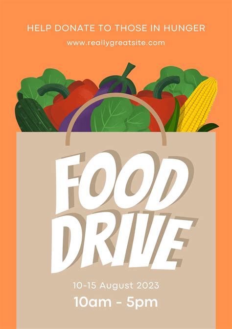 Food Drive Flyer Ideas