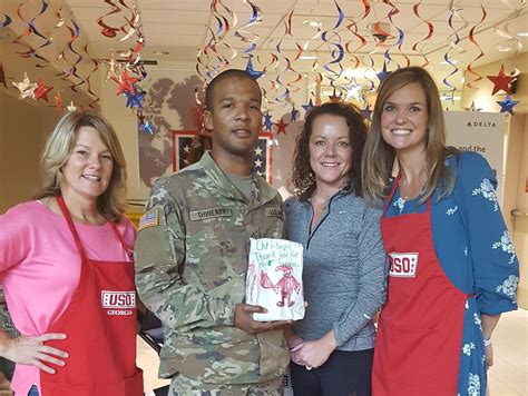 Coming home for the holidays, soldiers enjoy USO Center - ATL ...