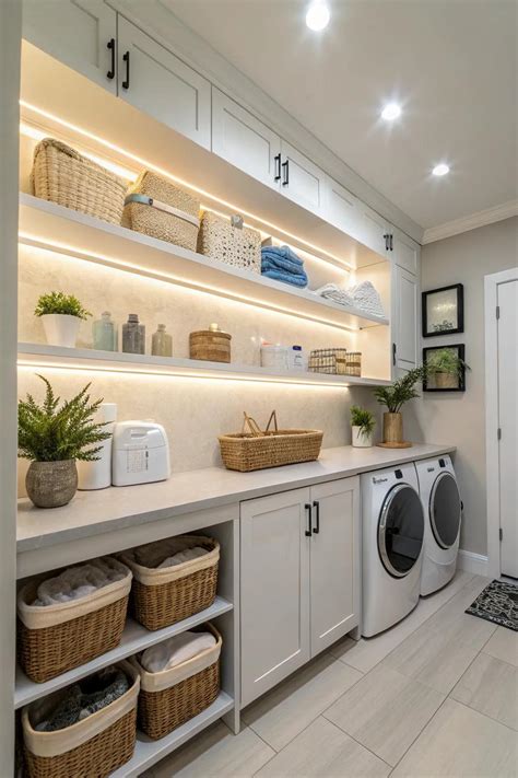 20+ Inspiring Laundry Room Lighting Ideas