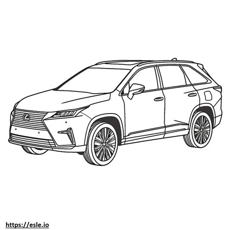 Lexus RX 350 2024 coloring page