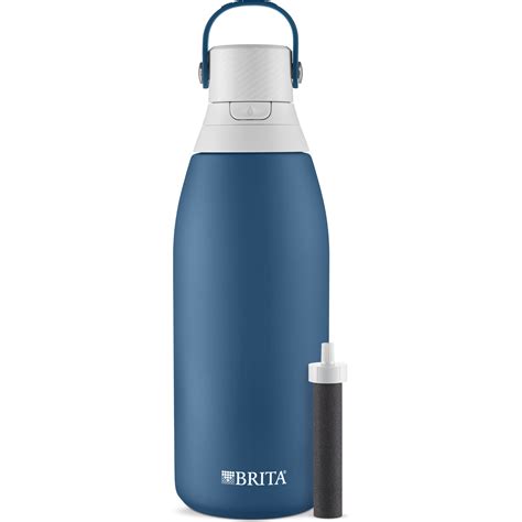 Brita Premium Stainless Steel Leak Proof Filtered Water Bottle, Marina, 32 oz - Walmart.com