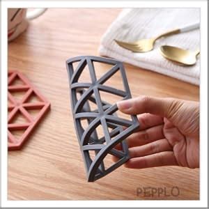 pepplo Trivet Mats,6 Pack Silicone Table Mats Heat Resistant Hot Pans ...