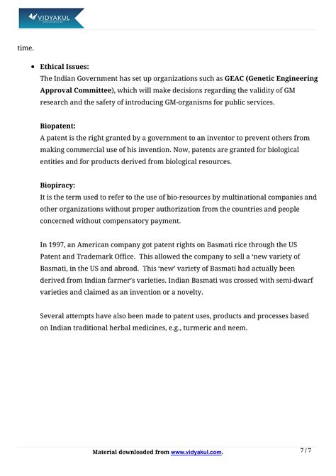 Biotechnology Chapter of Class 12 的图像结果