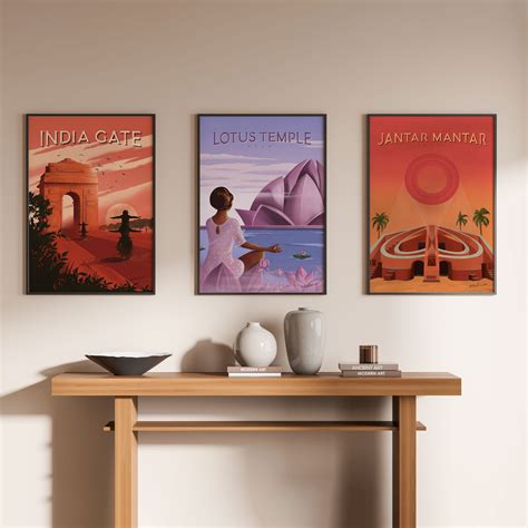 Buy Delhi Series I, Delhi Posters, Set of 3 at Best Price – Dessine Art