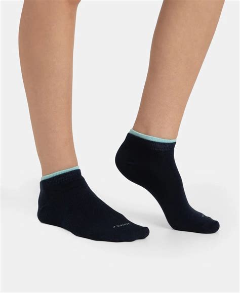Buy Compact Cotton Stretch Solid Low Show Socks with Stay Fresh ...