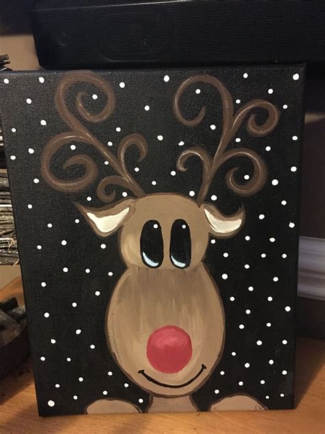 Easy Christmas Canvas Painting Ideas at Heather Sterner blog