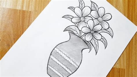 How To Draw Flowers In The Vase at Mariam Oberg blog