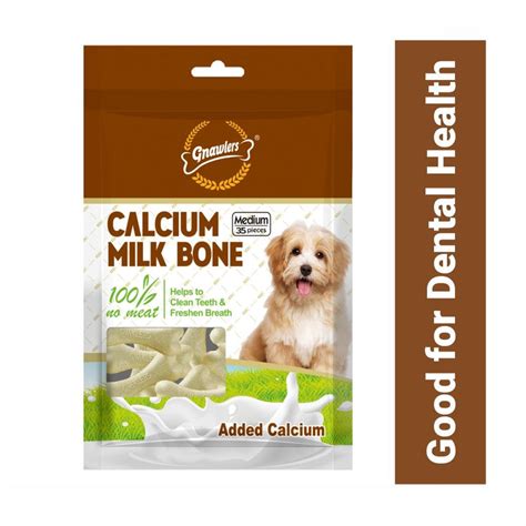Gnawlers Calcium Milk Bone – 12pcs In 1 Pack – 270gm – OH MY PET