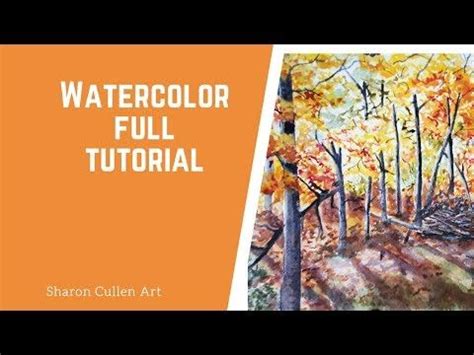 Image result for Watercolor Fall Landscape Tutorial