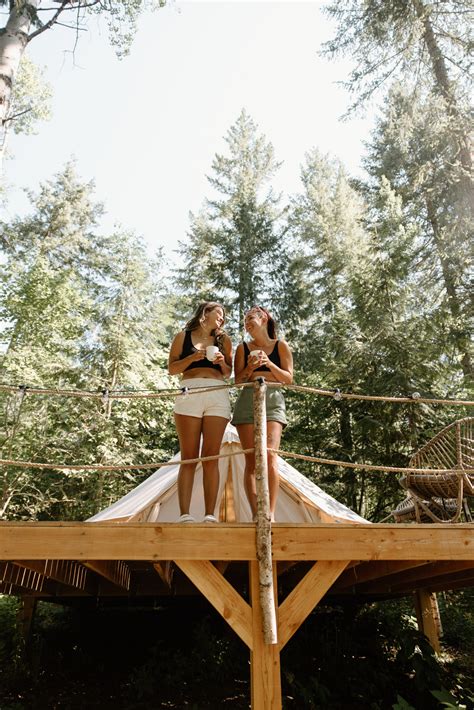 Forest Glamping in Enderby, BC