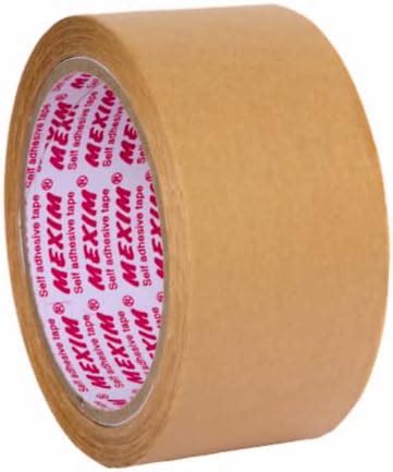 Ecosattva Eco-friendly Water Activated Paper Tape, Brown Plain For Box ...