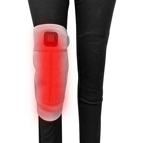 Electric Heated Knee Brace, Wrap Support Heating Pad Arthritis Pain Knee...