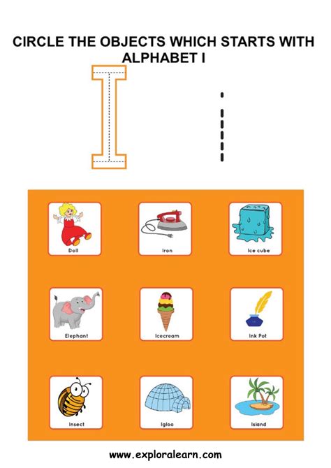 Discover and Learn: Alphabet Objects Recognition Worksheets for Kids