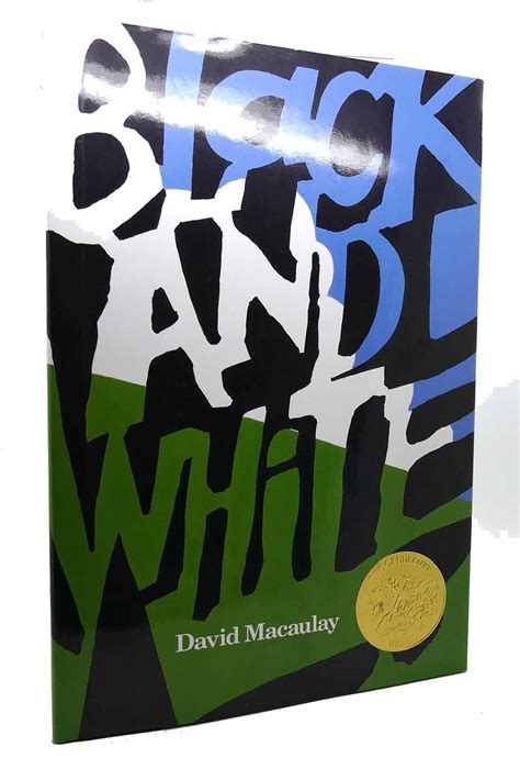 BLACK AND WHITE Caldecott Medal Book | David Macaulay | First Edition ...