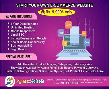 Web Development & Website Design Company in pune India : synnex softech