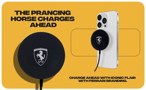 Ferrari Mag-Safe Charger [Official Licensed] by CG Mobile | 15W Mag ...