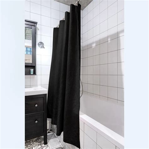 Black Bathroom Curtains Wabjtam 72 X 72 Inches Fabric Shower Curtain