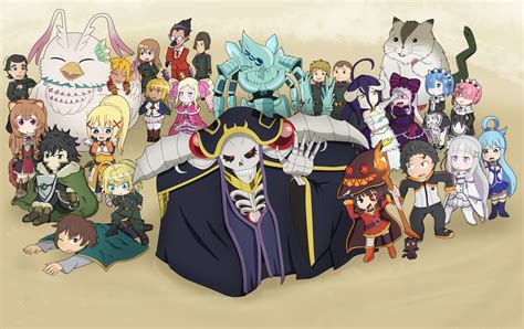 Isekai Quartet Ultimate 4K Anime Heroes Wallpaper by Froxx | 6356x4004 ...